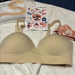 Shapermint Seamless Wireless Bra - Cream